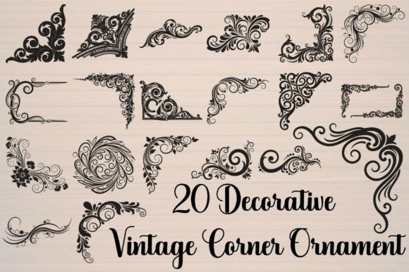 Download Decorative Vintage Corner Ornament - Vintage corner ornament Collection