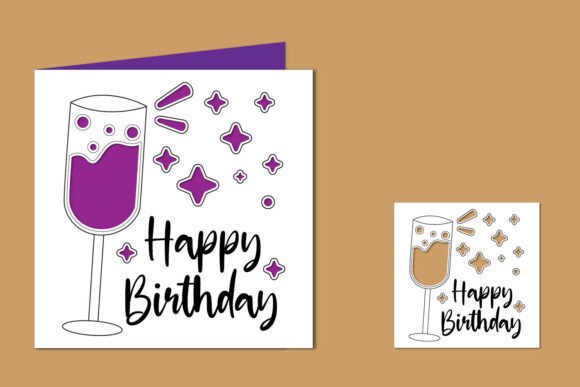 Download Happy Birthday Print and Cut Card - Print and cut Collection