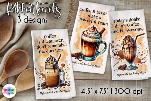Download Coffee Quotes Kitchen Towel Sublimation - Sublimation Collection
