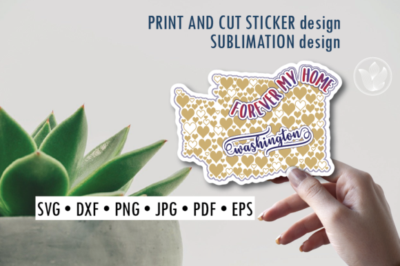 Download Washington Print and Cut Svg Sticker - Premium Bundle