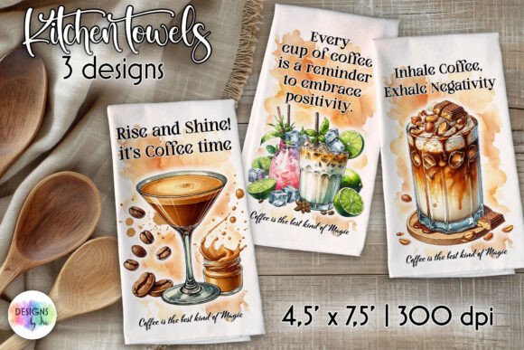 Download Coffee Quotes Kitchen Towel Sublimation - Sublimation Collection