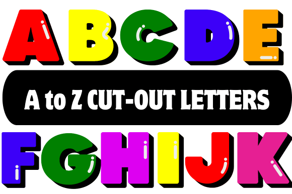 Download A to Z Print and Cut Letters - Print and cut Collection