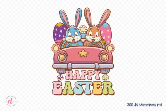 Download Groovy Happy Easter PNG Sublimation - Sublimation Collection