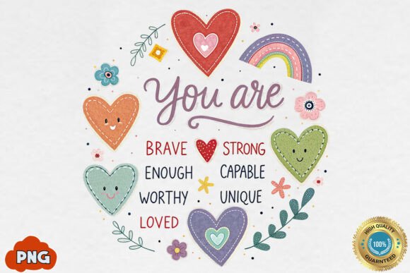Download Valentine Candy Heart PNG,You Are Enough - Premium Resources