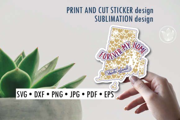 Download Rhode Island Print and Cut Svg Sticker - Premium Resources