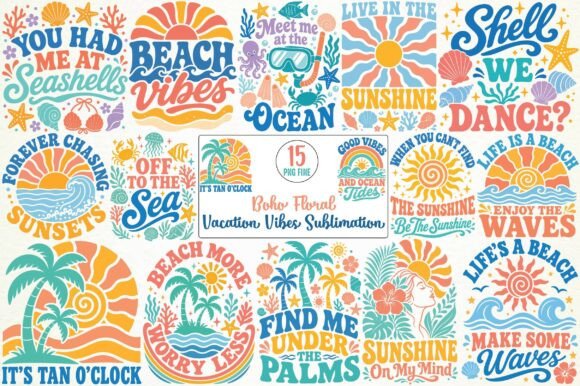Download Boho Floral Vacation Vibes Sublimation - Sublimation Collection